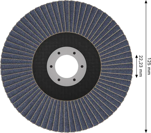 Disco lamellare Bosch X451, diametro 125 mm, grana G40.