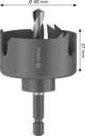 Sega a tazza Bosch da 48 mm per legno e cartongesso con albero.