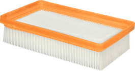 Filtro piatto plissettato Bosch da 125,7 x 220 mm per l'aspirazione della polvere.