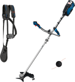 Decespugliatore Bosch GFR 18V-25 con imbracatura.