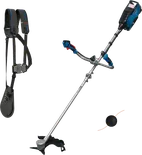 Decespugliatore Bosch GFR 18V-25 con imbracatura.