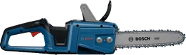 Motosega a batteria Bosch GKE18V-30 per il taglio del legno.
