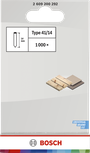 Perni Bosch tipo 41, 14 mm, confezione da 1000 pezzi per giunzione del legno.