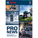 Un collage di immagini che mostra attrezzature Bosch per il bricolage e la giardinaggio. Incluse una persona che utilizza un tagliaerba e un'altra che salda.