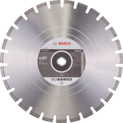 قرص قطع الماس 450 مم من Bosch القياسي للإسفلت.