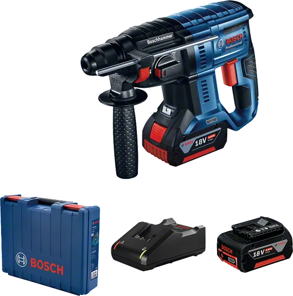 طقم مثقاب مطرقة لاسلكي من Bosch.