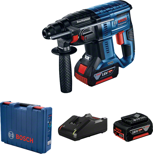 طقم مثقاب مطرقة لاسلكي من Bosch.