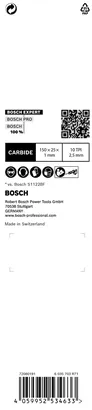 شفرة المنشار الترددي Bosch EXPERT S 955 HHM 150×25×1 مم.