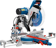 منشار ميتري منزلق من طراز Bosch GCM 12 GDL مع حامل GTA 3800.