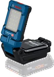 مصباح العمل اللاسلكي Bosch GLI 18V-800 مع لوحة LED.