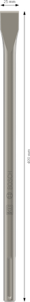 إزميل مسطح Bosch PRO SDS max-4C مقاس 25 × 400 مم.