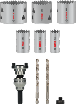 منشار ثقب متعدد المواد من Bosch PRO مع مجموعة محور Q-Lock، 10 قطع.