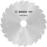 شفرة منشار دائري لاسلكي من Bosch برو وود T24 للقطع.