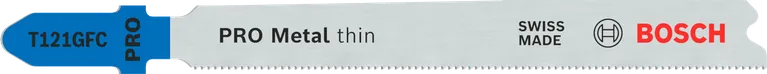شفرة المنشار الكهربائي Bosch PRO Metal T121GFC الرفيعة لقطع المعادن.