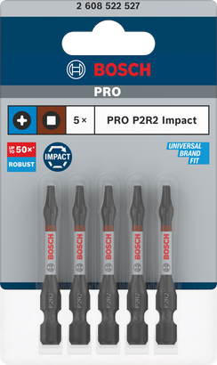 رؤوس مثقاب Bosch PRO P2R2 مقاس 55 مم، 5 قطع.