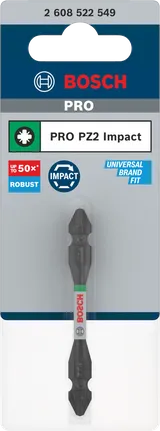 مثقاب تأثير مزدوج الطرف Bosch PRO PZ2 مقاس 65 مم.