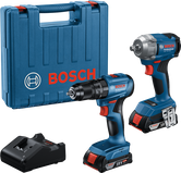 مجموعة Bosch GDS 18V-350 وGSB 185 مع الشاحن.