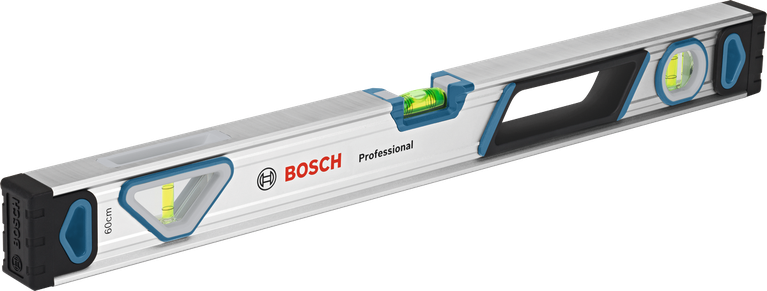 مستوى صندوق الألومنيوم Bosch 60 سم مع دقة عالية.