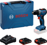 مجموعة مثقاب لاسلكي Bosch GSR 18V-52 مع حقيبة وبطاريات وشاحن.
