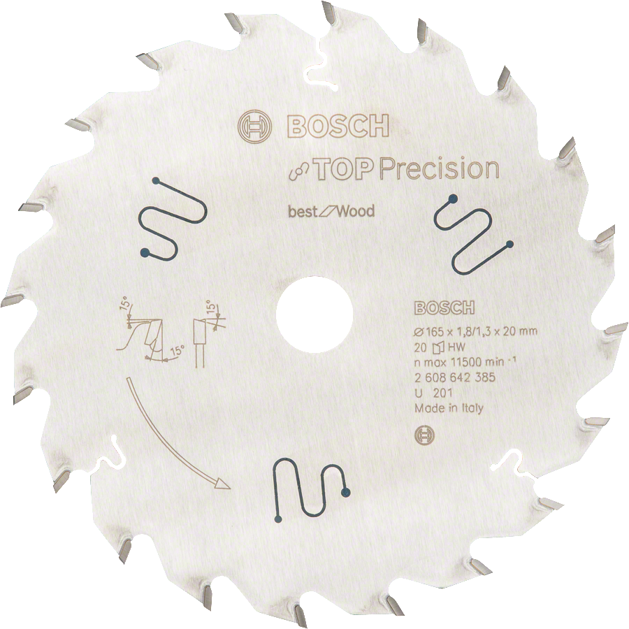 Bosch Top Precision Best for Wood circular saw blade.