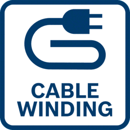 User-friendly thanks to cable winding function