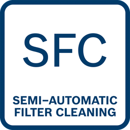 Simple filter cleaning by pushing a button on vacuum cleaner