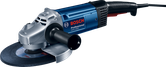 Blue Bosch angle grinder.
