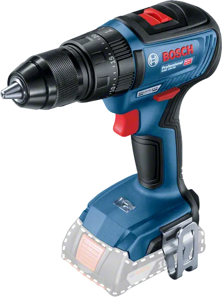 Bosch GSB 18V-50 cordless drill with brushless motor.
