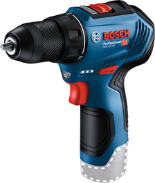 Bosch GSR 12V-30 cordless drill with metal chuck.