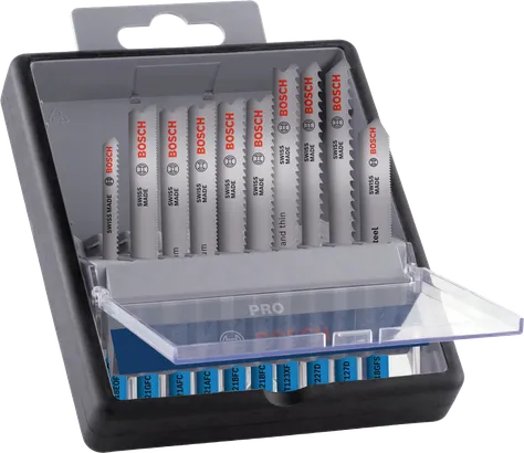 Bosch PRO Metal and Alu Set 92 mm jigsaw blades.