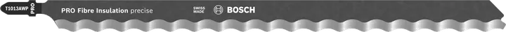 Bosch PRO Fibre Insulation precise jigsaw blade, serrated edge.