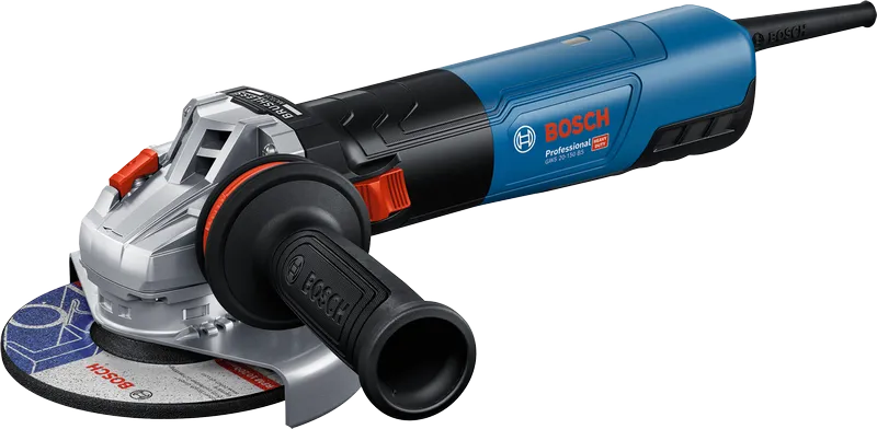 Bosch GWS 20-150 BS angle grinder with side handle.