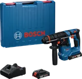 Bosch GBH 18V-18 rotary hammer drill with case.
