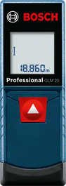 Bosch GLM 20 laser measure with digital display.