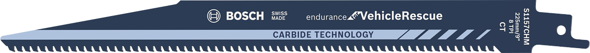 Bosch Endurance VehicleRescue carbide reciprocating saw blade.