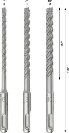 Bosch PRO SDS plus-5X Hammer Drill Bit Set 6/8/10 mm.