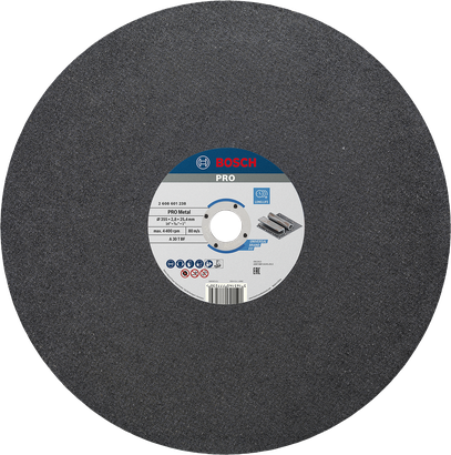 Bosch PRO Metal Bonded Cutting Disc 355 mm for metal.