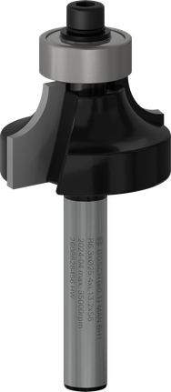 Bosch PRO Router Bit Rounding Over R 6.3 for smooth edges.