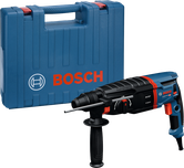 Bosch GBH 2-26 rotary hammer drill with carrying case.