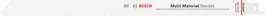 Bosch S 1222 VF Multi Material flexible reciprocating saw blade.