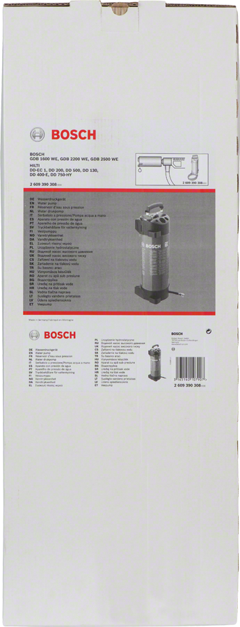 حاوية ضغط المياه من Bosch 3/8 بوصة.