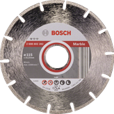 قرص قطع الماس القياسي للرخام من Bosch مقاس 115 ملم.