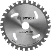 شفرة منشار دائري قياسية من Bosch للفولاذ 136 مم.