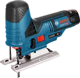 منشار كهربائي لاسلكي Bosch GST 12V-LI لقطع دقيق.