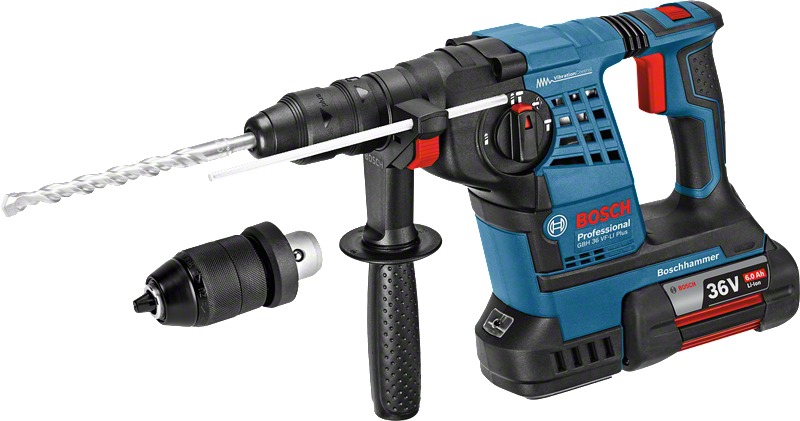 مطرقة دوارة لاسلكية Bosch GBH 36.0 VF-LI Plus، 36 فولت.