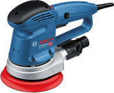 ماكينة الصنفرة العشوائية Bosch GEX 34-150 مع وسادة 150 مم.
