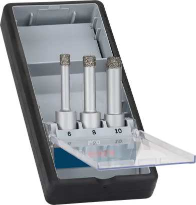 مجموعة مثقاب Bosch PRO السيراميك الجاف 6 8 10 مم.