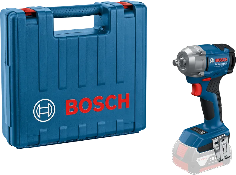 مفتاح ربط لاسلكي Bosch GDS 18V-350 مع حقيبة.