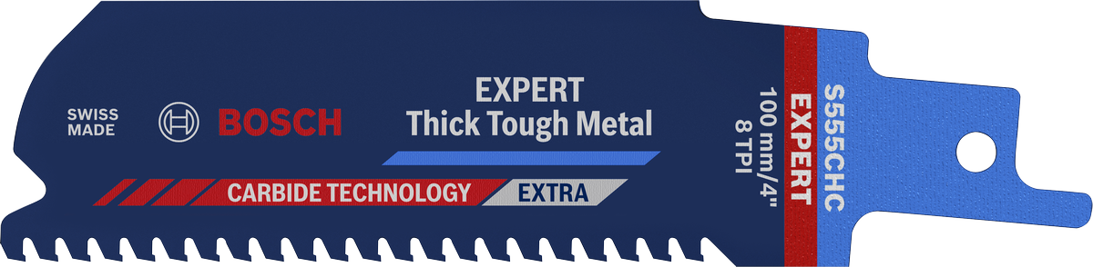شفرة المنشار Bosch EXPERT Thick Tough Metal S 555 CHC للمعادن السميكة.