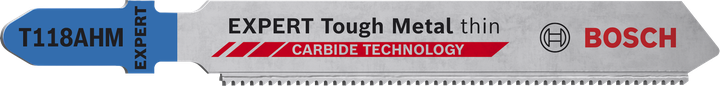 شفرة المنشار الكهربائي Bosch EXPERT Tough Metal T118AHM، أسنان من الكربيد.